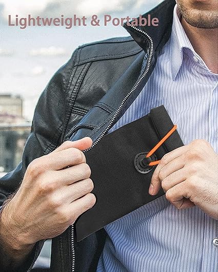 GEEDUD 2 Pack Faraday Pouch for Car Keys and Smartphone, Key Signal Blocking Bag, Anti Theft Car Protection, Cell Phone Keyless Entry Fob Signal Blocking Bag (Black)