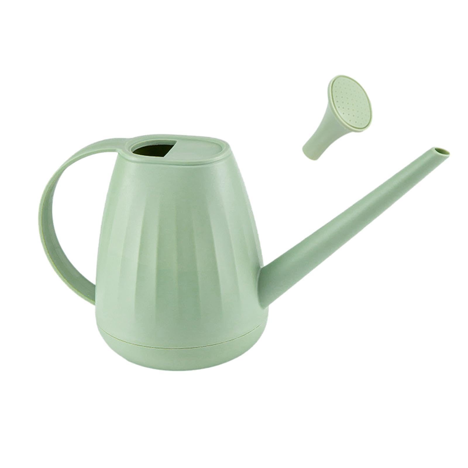 Folpus Watering Can 2L Practical Lightweight Ergonomic Handle Gardening Tools Garden Watering Pot for Indoor Vegetables Outdoor, Green