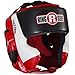 Ringside Ultra Light Sparring Headgear, rojo y negro, talla grande