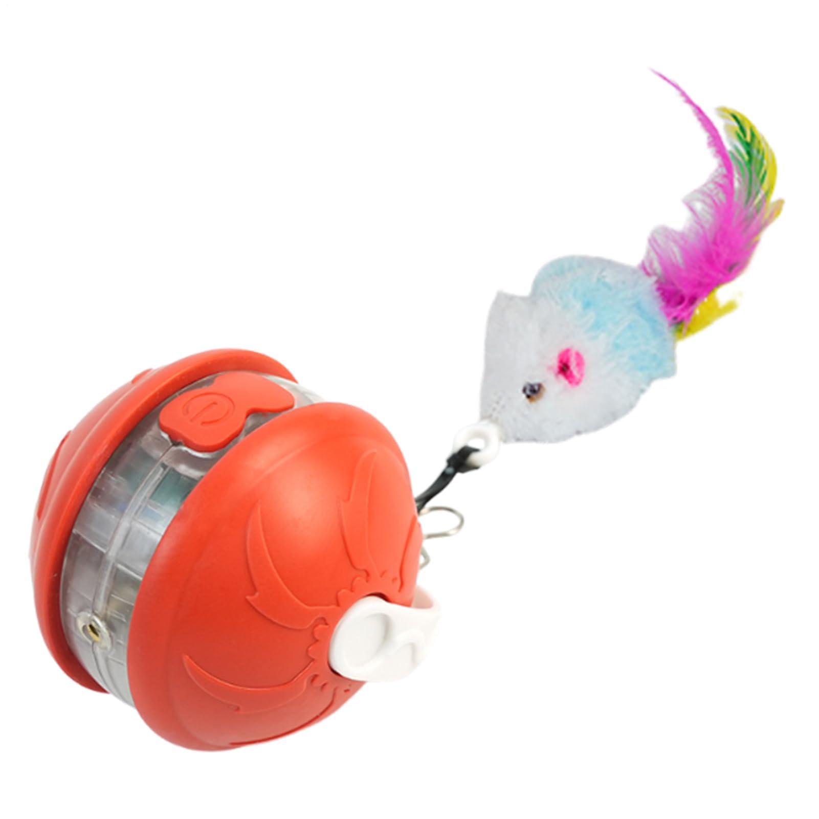 Juguetes para Gatos， Juguetes Inteligentes for Gatitos Bolas Automáticas | Accesorios de Entrenamiento Ejercicio for Mascotas Seguros y silenciosos(Red)