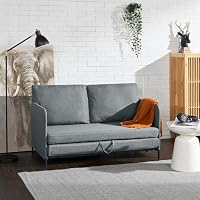 [en.casa] Canapé 2 Places Convertible Banquette Lit d'Appoint BZ Canapé-Lit Futon Divan pour Studio Salon Cham