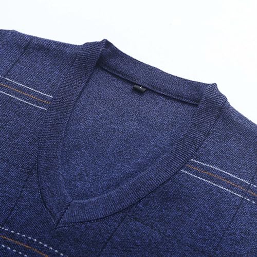 Men's Sweater Vest V Neck Fashion V Neck Sleeveless Knit and Fleece Vest Sweater Vest Men's Sweater Vest V Neck2
