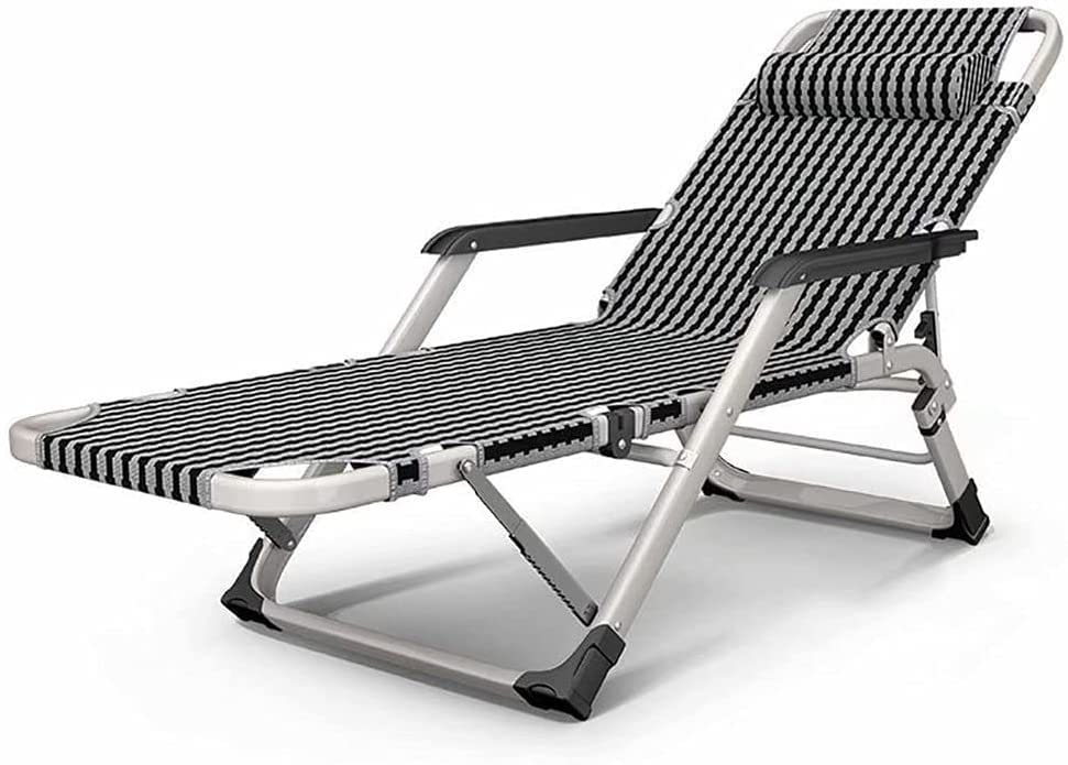 Chaise de jardin pliable inclinable pour soulager le dos grâce à la position zéro gravité