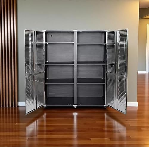 Heavy-Duty Commercial Storage Cabinet (Satin Graphite Black, 60" W x 24" D x 72" H)