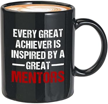 Leadership Coffee Mug 11oz Black - Every Great Achiever - Motivation Appreciate Coach Company Skills Guide Management Projects Encourage