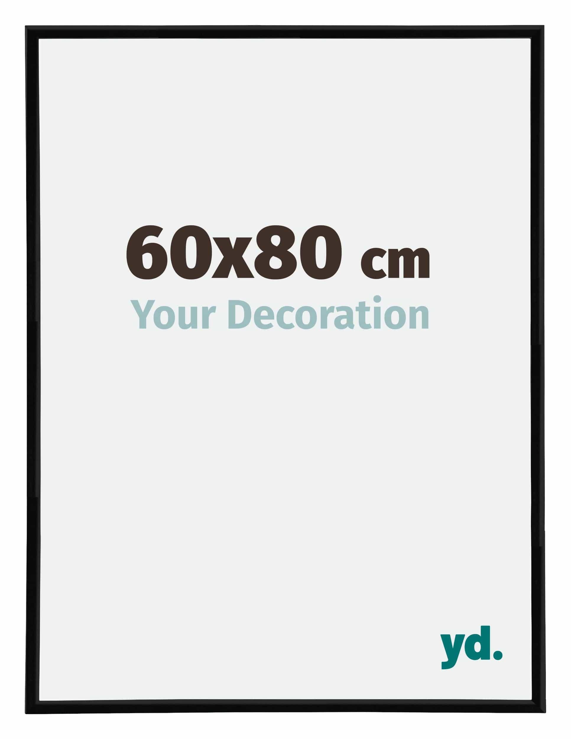 Your Decoration - Picture Frame 60x80 cm - Black High Gloss - Decorative Wall Frame in Plastic with Antireflection - Frame 60x80 - Annecy — image 1
