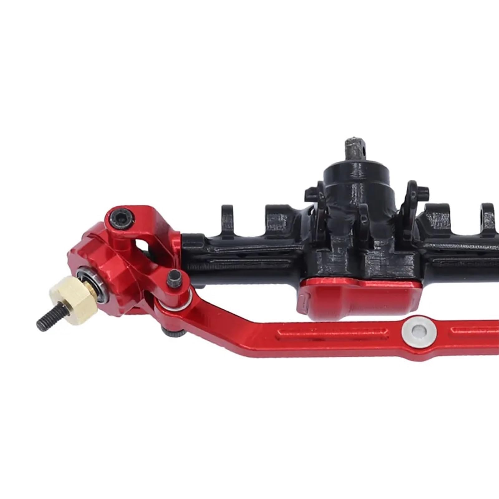 Zestaw przedniej tylnej osi ze stopu aluminium do samochodu gąsienicowego 1/18 RC TRX4M zamienne części zamienne (czerwona oś tylna)