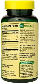 Spring Valley Spring - Valley Papaya Enzyme Complex Tablets - 180 Chewable Tablets Pack of 2 180 Count (Pack of 2)
