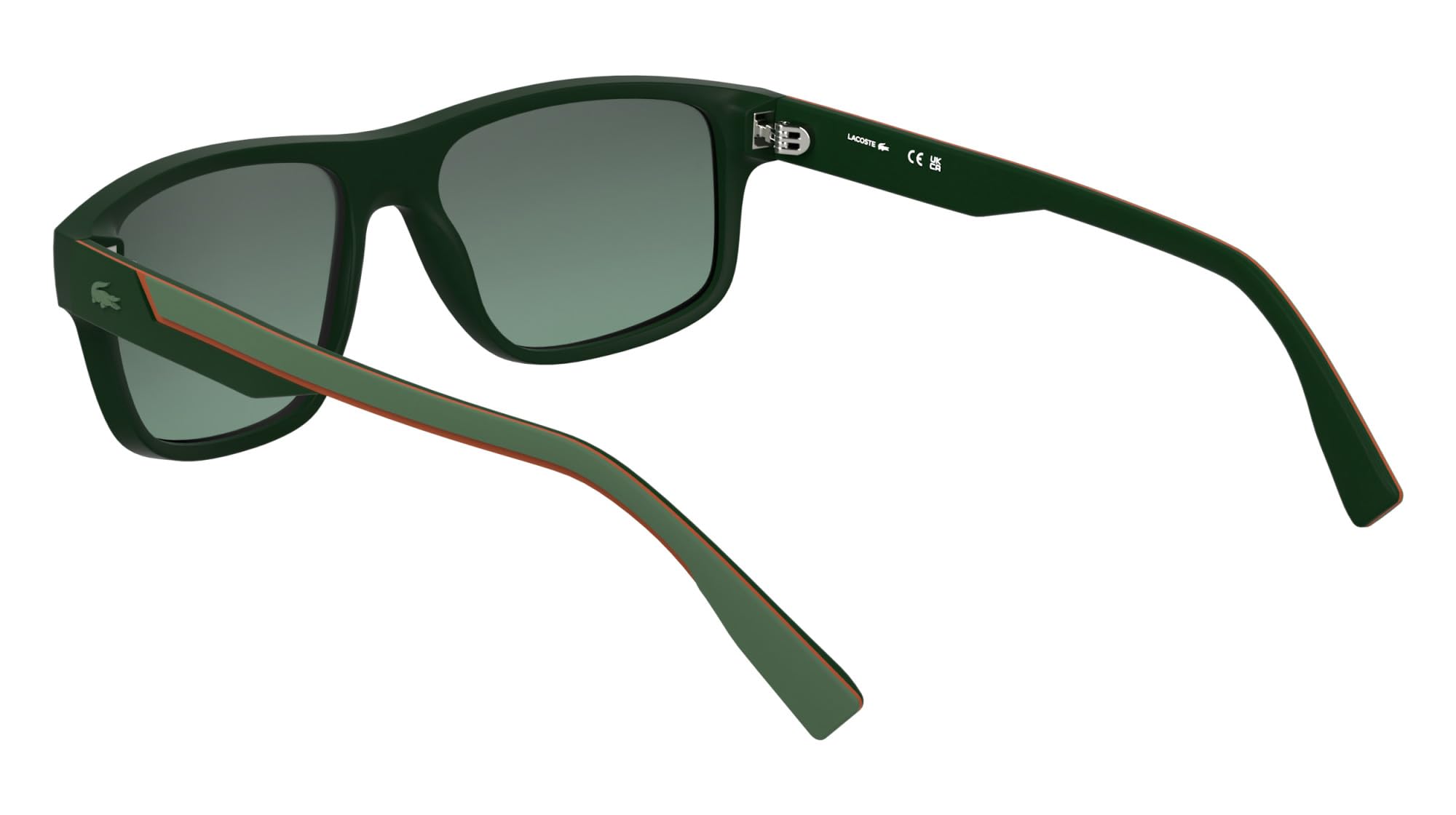 Lacoste Men's Sunglasses L6057S - Matte Green with Gradient Mirror Green Lens