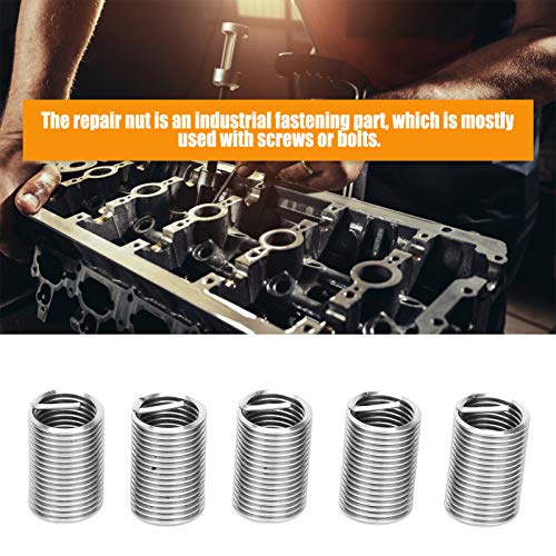 20pcs wire thread inserts m12 x 15 x 25d stainless steel helical coiled wire screw repair sleeve assortment kit
