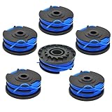PEHUAP KST-120X Weed Eater String Spool Line 0.065' 20FT,Compatible with Kobalt KST 120X-06 KST 2040-06 Weed Wacker String Trimmer,Dual Timmer Line Spool,6 Pack