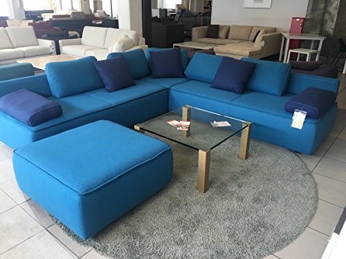 Machalke Sofa Ecksofa Landscape inkl Hocker | Aus Stoff in Cassia-auqua - 4250385946967 Machalke Sofa Ecksofa Landscape inkl Hocker | Aus Stoff in Cassia-auqua