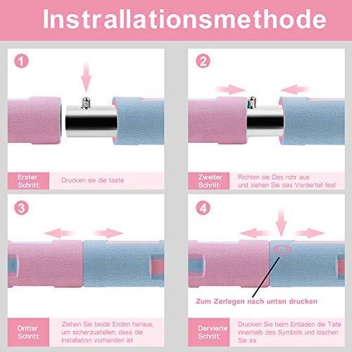 UJUJIA Hula Hoop - Pneumatici Rimovibili, da 1 a