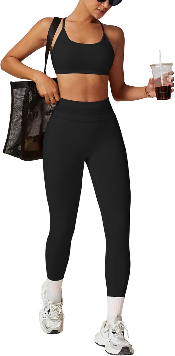 Impact Leggings for Women Hidden Scrunch Butt Leggings Seamless Workout Gym Yoga Pants Compression Tummy Control - Image 5