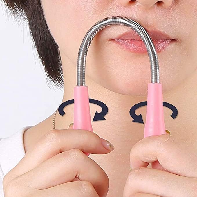 VinbanFacial Hair Remover Spring Stick For Women Remove Unwanted Hair on Upper Lip,Chin, Face or Neck