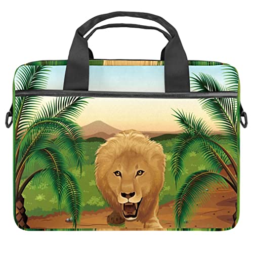Sacoche ordinateur portable 13-14.5 pouces anti-rayures motif Lion jungle
