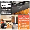 Xaogogo Stainless Steel Stove Gap Covers (2PCS), Stove Gap Filler, Stove Guard for Kitchen Oven Counter Side Gap, Range Trim Kit, Easy Clean and Heat Resistant, Adjustable Length 13.8" to 27.5" #3