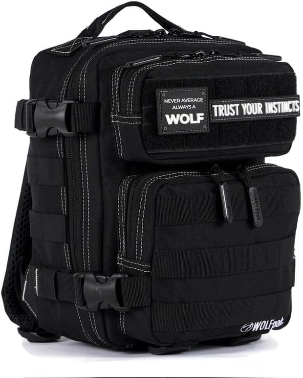 WOLFpak 9L Mini Tactical Backpack for Men & Women | Compact, Small Everyday Carry Bag for Gym, School, Travel | Durable, Water-Resistant Daypack with Molle System and Patch Panel (Black Phantom) - Image 2
