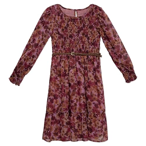 Speechless Girls' Sleeveless Printed Chiffon Smocked Bodice Dress2