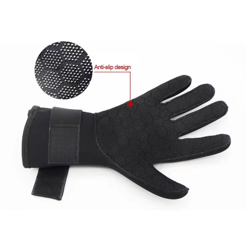 3Mm 5Mm Neoprene Diving Winter Heated Gloves for Men Women Diver Wetsuit Snorkeling Canoeing Spearfish Underwater Hunting Glove,5mm,XL