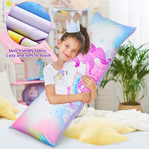 Mhjy Body Pillow Cover, Unicorn Body Pillow Pillowcase With Zipper 20"X54" Velvet Body Pillow Case Cover For Kids #TOP2