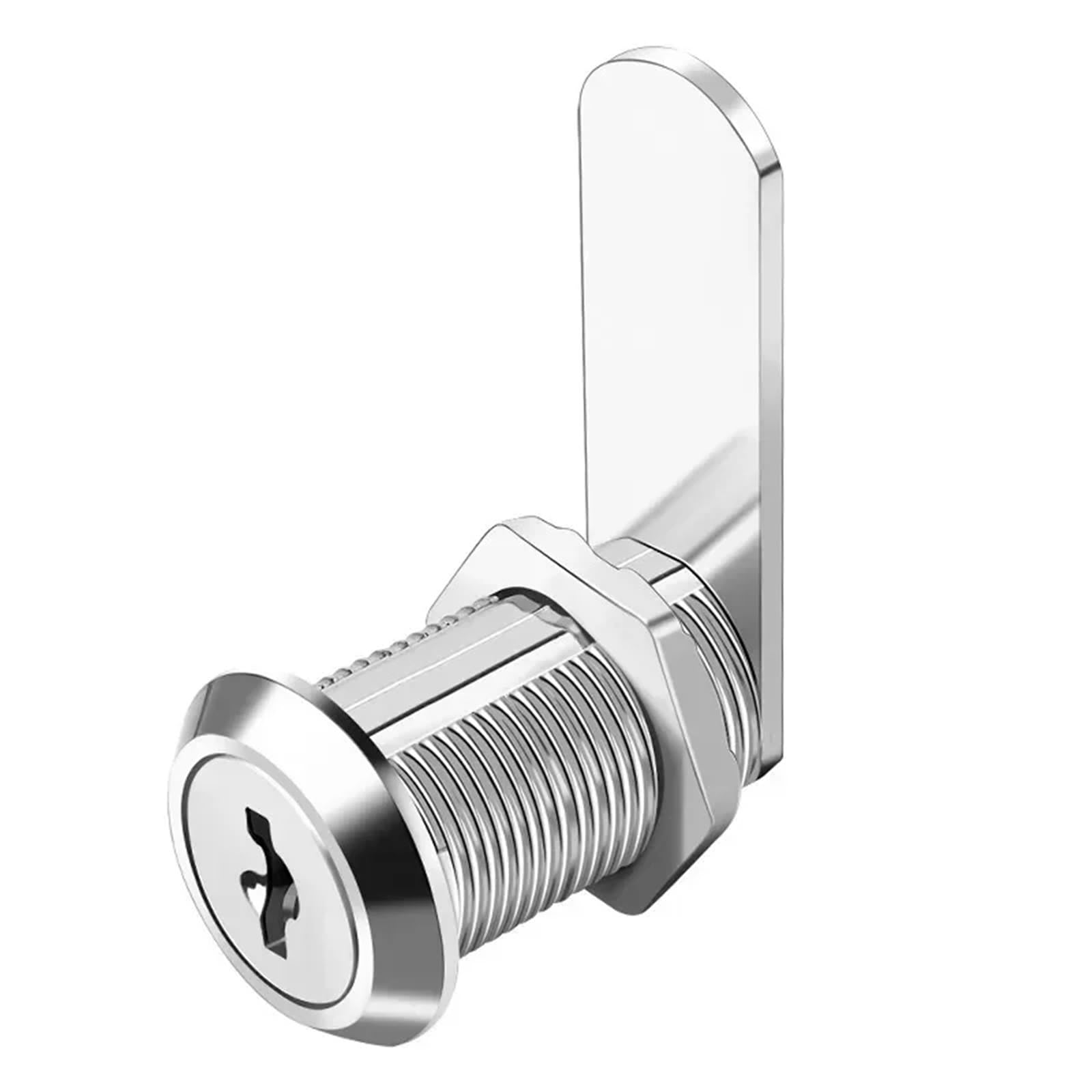 Cerradura para gabinete Cerradura de palanca seguridad, cerradura puerta gabinete 16-40mm, caja, archivador, oficina correos, muebles, armario, buzón, 2 llaves(40mm)