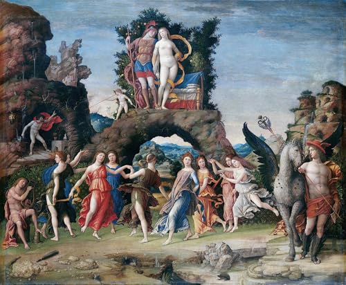 Tableaux toile le Parnasse d'Andrea Mantegna, impression d'art murale premium