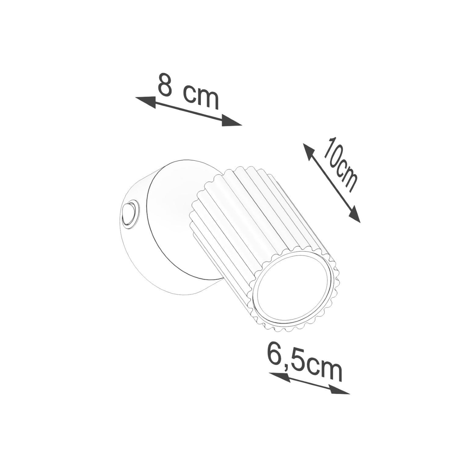 Licht-Erlebnisse Wandleuchte mit Schalter GU10 Rot Aluminium flexibel Wohnzimmer Küche B:8 cm Akzentbeleuchtung Wand schwenkbare Wandlampe Schlafzimmer Innen
