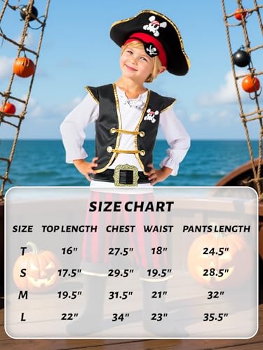 Disfraz de Pirata para Niños con Accesorios miniatura 6