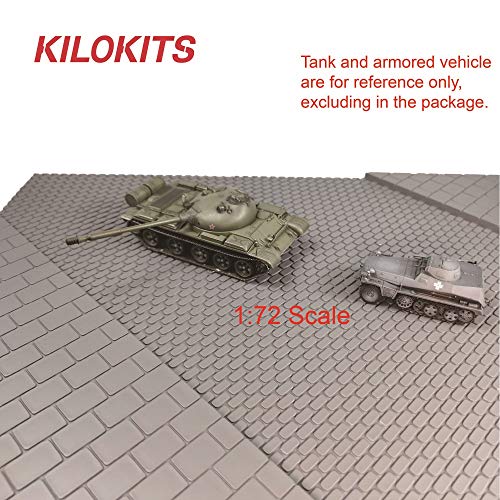image for KILOKITS 1/35 1/72 Plastic Bricked Street Miniature Diorama Base Set R