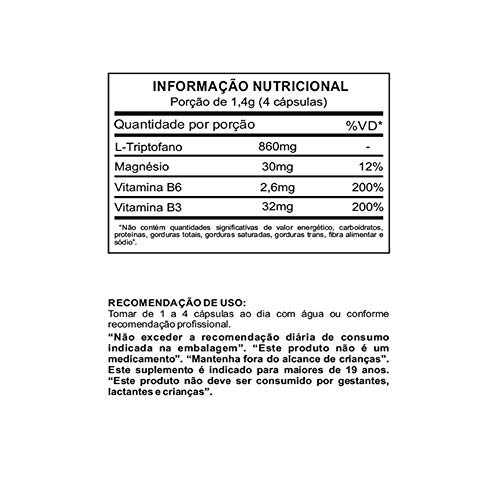 Triptoflex L-Triptofano 215mg 60 Caps Vegano Lauton Nutrition Clinical Series