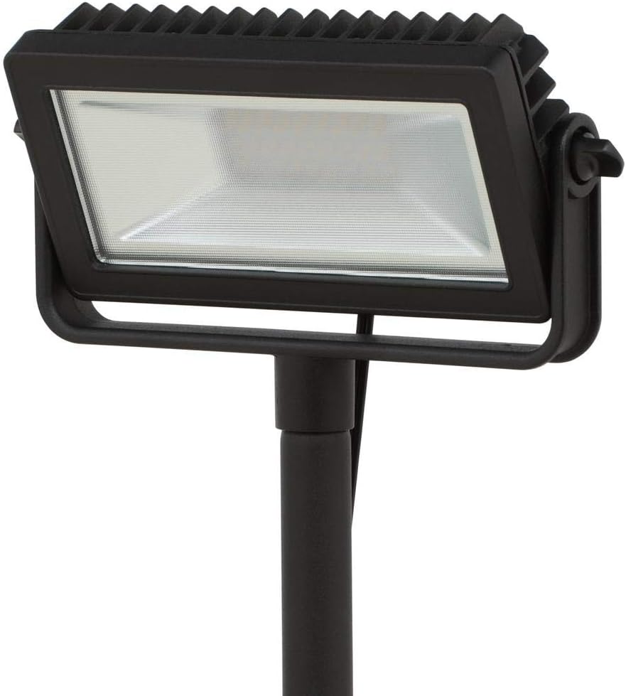 HB-101 Hampton Bay Low Voltage Black Outdoor Integrated LED Landscape Flood Light with 3 Levels of Intensity