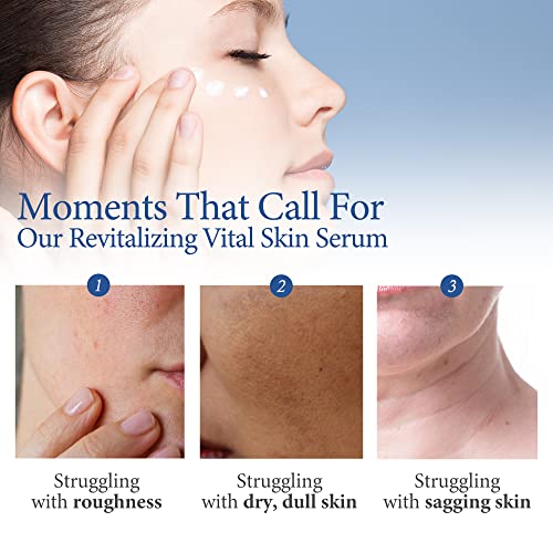 Banobagi Revitalizing Vital Serum | Hydrating Serum For Dry Sensitive Skin | Korean Vitamin C Serum For Face Wrinkle Remover | Skin Barrier Repair & Skin Brightening Serum Glass Skin (1.01 Fl Oz.) #TOP3