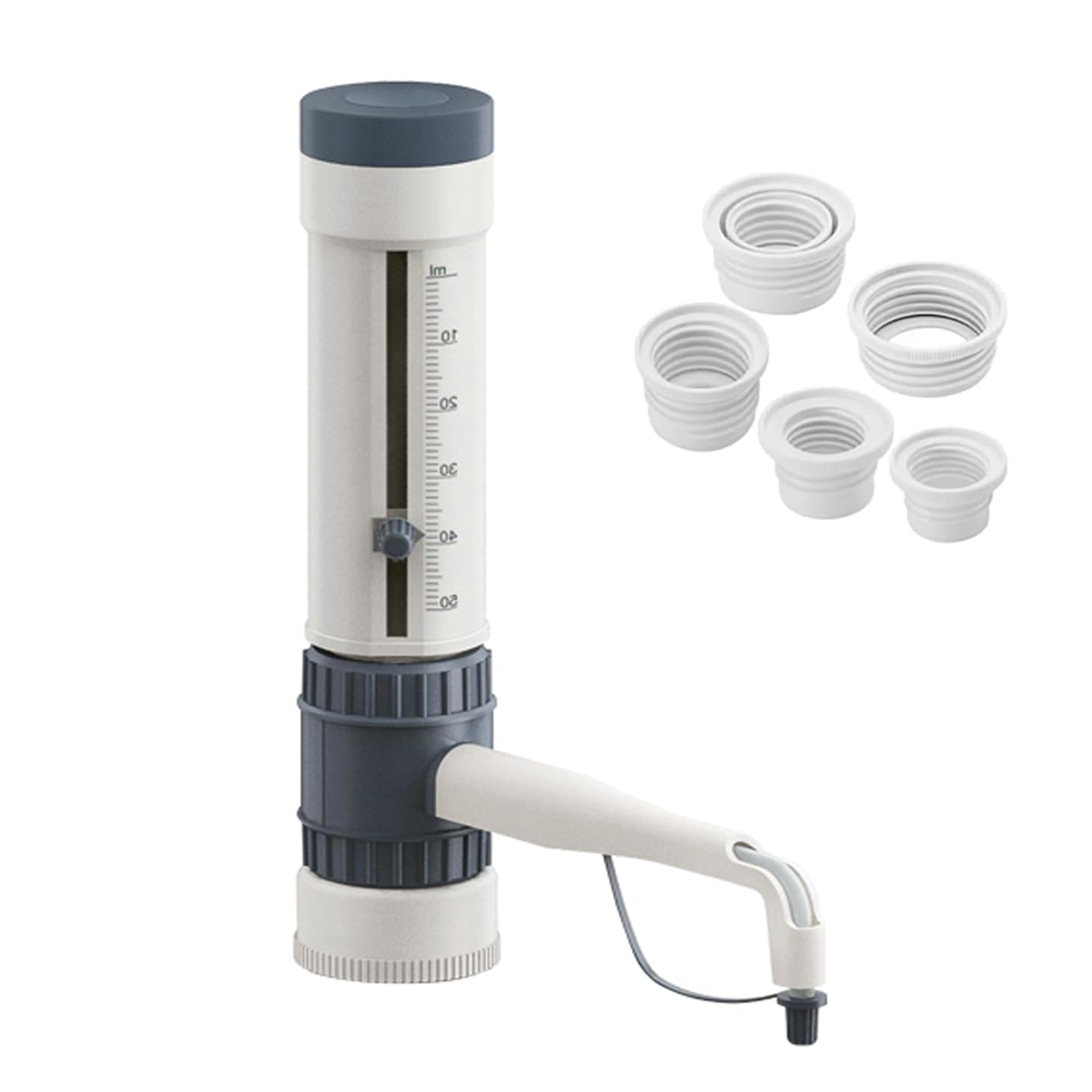 Dispensador de botellas de laboratorio, equipo dispensador de líquidos con tapa de seguridad, resistencia máxima a la presión 500 mbar, ideal para disolventes y reactivos de laboratorio