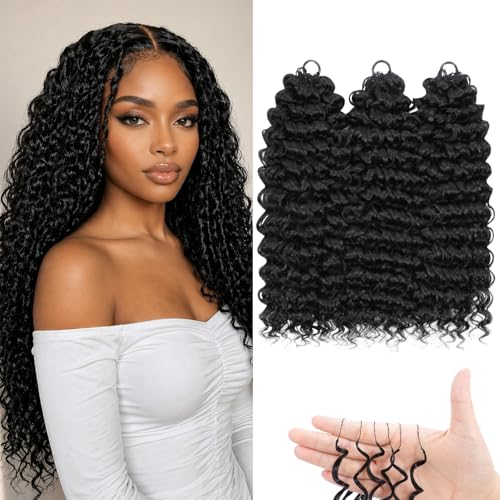 Miracle Knots Crochet Hair for Black Women, Curly Feather Crochet