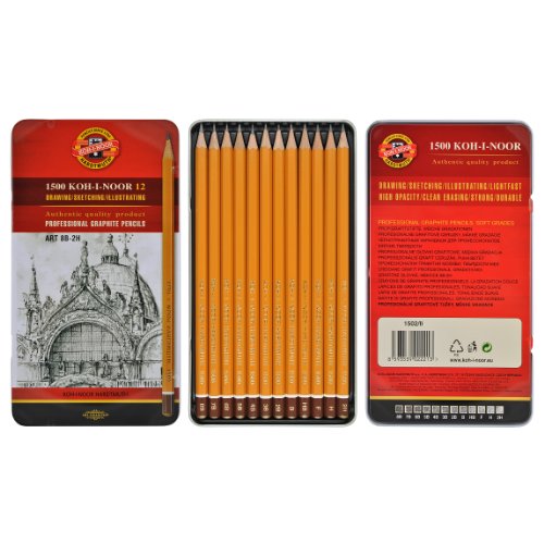 Koh-I-Noor 1502/11 Art Set Soft Grades 8B-2H (Set)