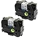 Produktbild Prestige Cartridge 2 Kassetten TZe-M961 TZ-M961 schwarz auf silber (matt) 36mm x 8m Schriftband kompatibel für Brother P-Touch PT-3600 530 550 9400 9600 9700 9700PC 9800 D800W E800T P900W P950NW