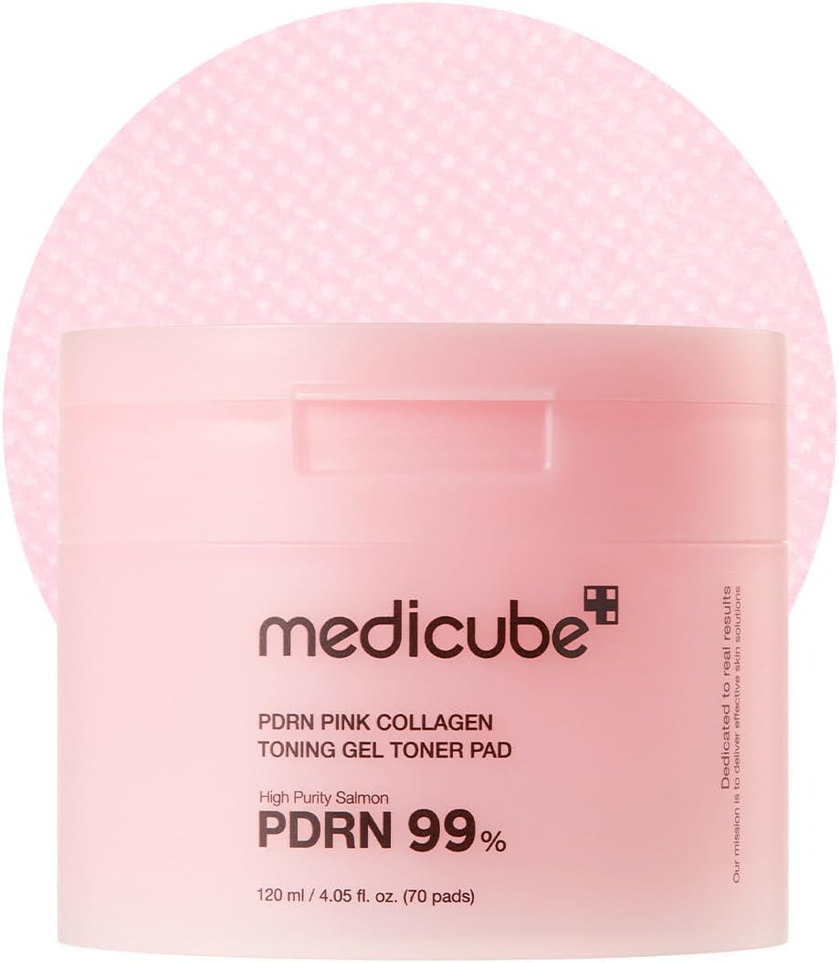 Medicube PDRN Pink Collagen Gel Toner Pad, High Purity 99% PDRN, Wiping Lotion, Wiping Pad, Toner Pad, New Concept Pack, Partial Pack