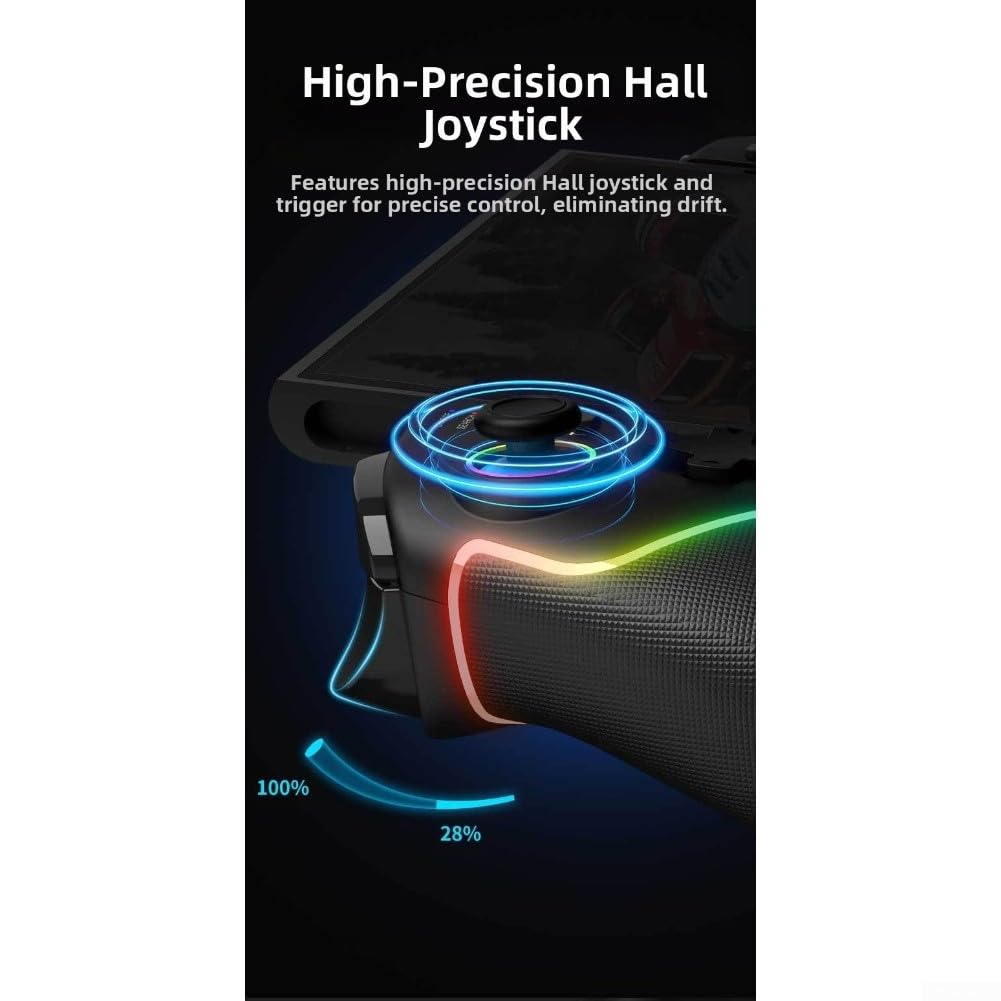 Manette Pro sans fil pour Switch 2, joystick effet Hall et batterie 10H, manette de jeu ergonomique avec vibration, noir