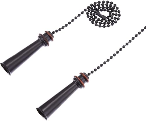 Miniatura 5 de Trophy Lighting - Cadena de tracción para ventilador de techo, colgante de cadena de ventilador de 12 pulgadas con conectores de cadena de cuentas,