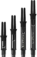Vista 17 de Carbon Dart Shafts – Locked & Silent (Spinning) – 9 Sizes – for Soft Tip & Steel Tip Darts – Lightweight, Durable, Professional Grade