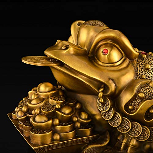 Statue crapaud de fortune décoration de bureau et salon rétro - 5