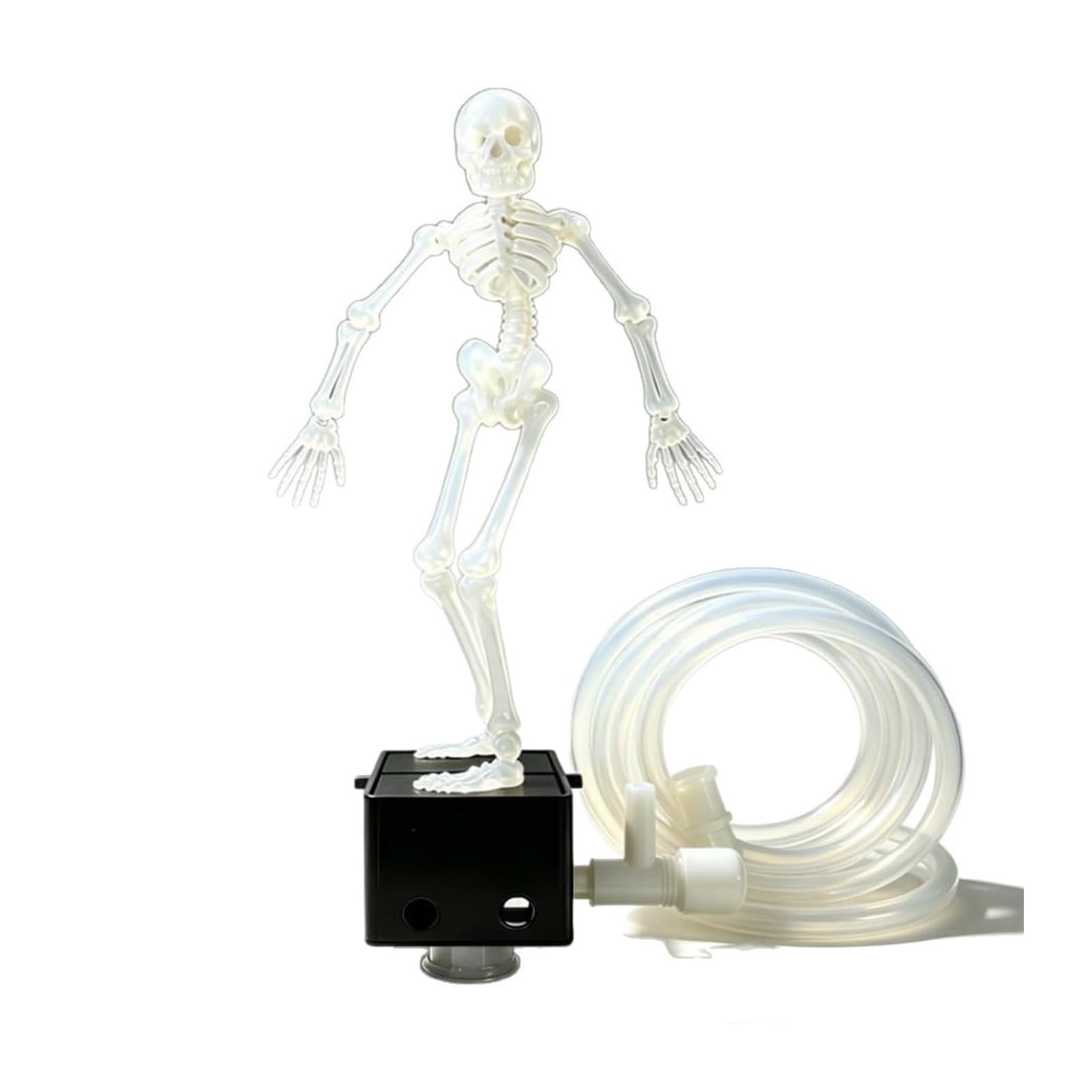 pidodou Skeleton Aquarium Bubbler Halloween Ornament Air Powered Decor