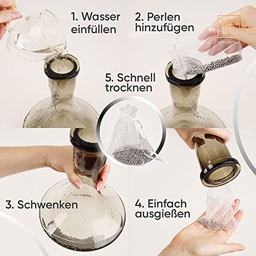 M. ROSENFELD Shisha Reinigungsset mit 4 Bürsten & 500 Edelstahl Reinigungsperlen | Premium Shisha Zubehör für eine… – Bild 6