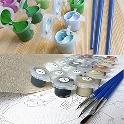 Peinture par Numéros pour Adulte,les Beatles Kit de peinture à l’huile par numéros pour enfants avec 3 pinceaux Peinture de Dessin,Pigment Acrylique 16×20 Pouces sans Cadre - Les Beatles, Paul McCartney, John Lennon, RIngo Starr, George Harrison Peinture par Numéros pour Adulte,les Beatles Kit de peinture à l'huile par numéros pour enfants avec 3 pinceaux Peinture de Dessin,Pigment Acrylique 16x20 Pouces sans Cadre – Image 2