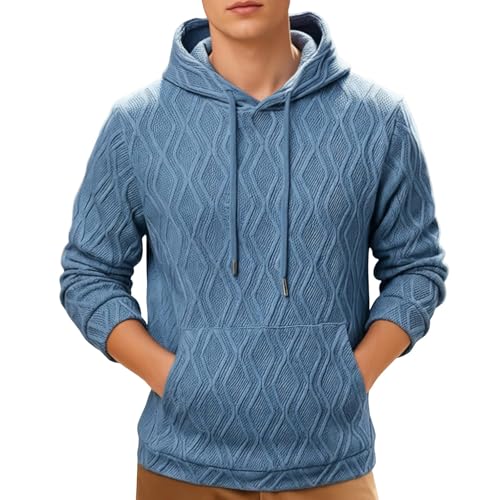 Pull décontracté homme automne en tissu épais molletonné doux