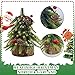 Flopttsun 2Pack Mini Christmas Tree with Lights, 7in Lighted Xmas Tree with Pinecones and Red Berry,Battery Operated with Timer for Tabletop Desk Home Indoor