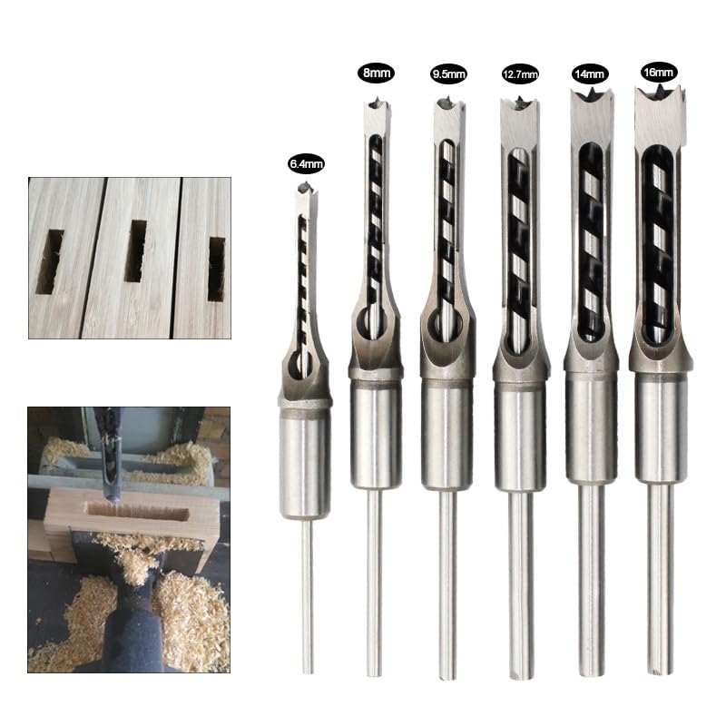 Set Di Punte Elicoidali HSS Da 1 Pezzo, Set Di Punte Per Scalpello Per Mortasatura Con Coclea Quadrata, Kit Di Strumenti Per Trapano Per La Lavorazione Del Legno Con Foro Quadrato,20mm