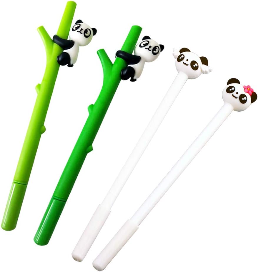 Panda Pens Set of 4, Gel Pens Cute Pens Kawaii Ink Gel Pens