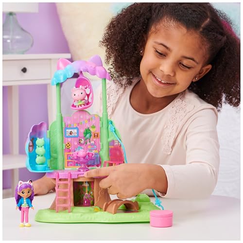 Gabby et la Maison Magique - Gabby Dollhouse - Playset Cabane Fée Minette - 2 Figurines + Accessoires - Effets Lumineux - Dessin Animé Jouet Maison De Poupée - Jouet Enfant 3 Ans Et +